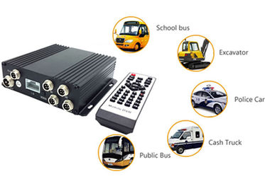 4 Systeem van de de SD-geheugenkaartdvr Camera van WIFI van het kanaalvoertuig het Video/Audio met Busrouter
