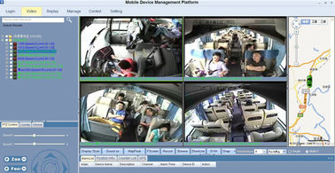 Van de Zwarte dooskabeltelevisie DVR van HDD de Mobiele Camera van de Uitrustingsgps met 7inch-monitor voor Vrachtwagen