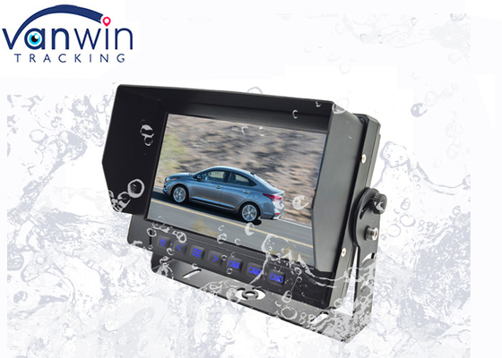 IP69 waterdicht TFT-auto-monitor met 3-kanaal video-invoer 7 inch