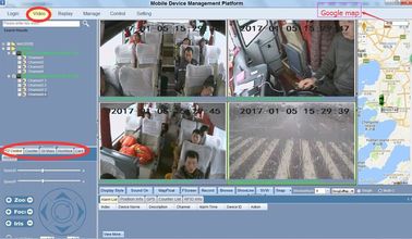 4CH mensen video tegenhd Mobiel van het de busbeheer van DVR/HDD-de auto dvr systeem
