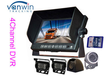 Bus/vrachtwagen/aanhangwagen/bus de Automonitor AHD van 7 duimtft met 720P-camera, SD-geheugenkaart