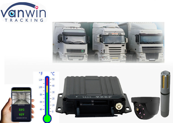 4G Online Video SD-kaart mobiele dvr GPS-tracking oplossing Temperatuurbewaking voor koeltrucks