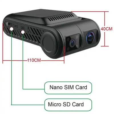4ch 4G WIFI Dash camera video GPS mobiele DVR