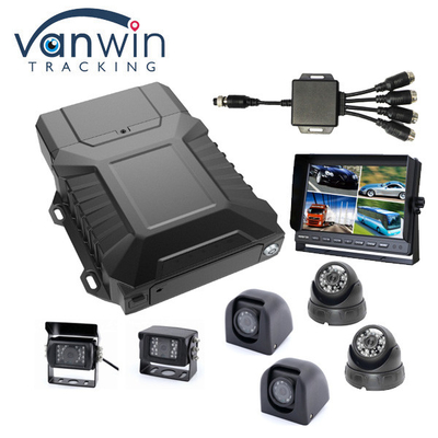 4G Mobile NVR 1080P AHD Car DVR 8CH HDD+SD Card WIFI GPS met IP-camera's