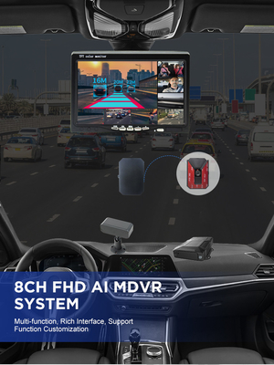 AHD Vehicle Security ADAS 8CH Video-opname systeem met WiFi 4G GPS AI MDVR