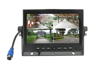 Monitor 4 van TFT LCD van de vierling Gespleten Auto Kanalen met de Ingebouwde Videoopname van DVR
