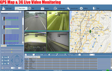 videoauto de In real time MDVR van 4CH 4G GPS voor Voertuig met Professioneel GSM alarm