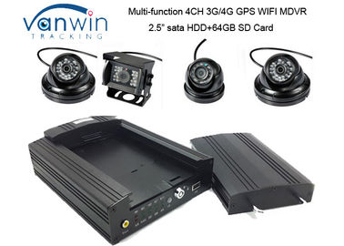 van de de zwarte doosauto van 4CH HDD GPS de Basis digitale videorecorder, Voertuig Mobiele DVR SD-geheugenkaart