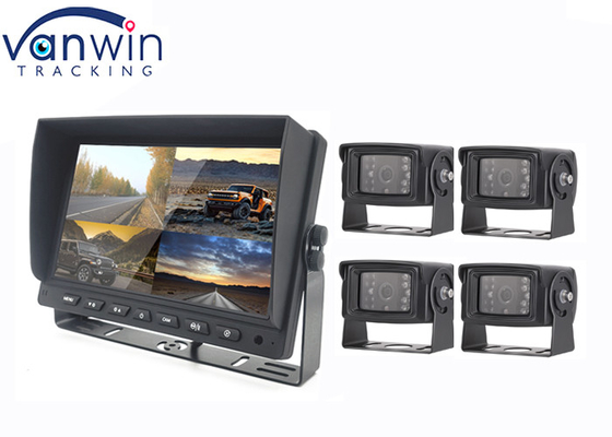 7 inch 9 inch 10 inch AHD TFT auto monitor ingebouwd in DVR voor 4 camera systeem