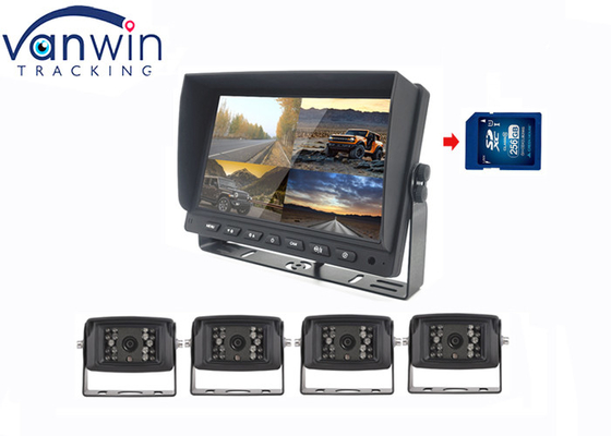 7 inch 4ch auto scherm en achteruitkijk camera lcd display recorder voor vrachtwagen rv