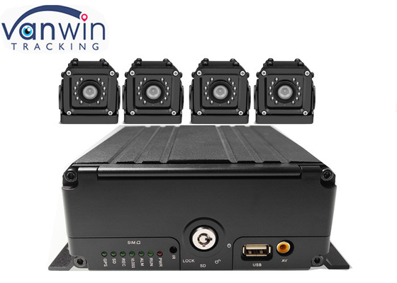 4ch 4G GPS WIFI H.265 HDD mobiele auto recorder dvr voor voertuigen Fleet Management