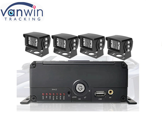 4 kanaal 2,5“ gps van SATA HDD 4g mdvr met de brandstofniveau die van het wifialarm kabeltelevisie-systeem controleren
