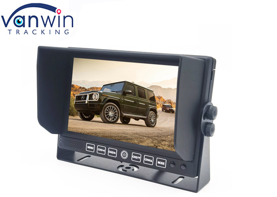 U Monitor van de de Autovrachtwagen van het Steun de Model 2 Kanaal 7inch met Steun van het Zonnescherm de Achterweergeven