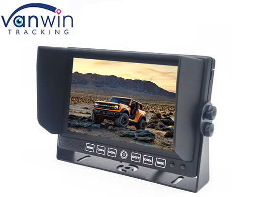 U Monitor van de de Autovrachtwagen van het Steun de Model 2 Kanaal 7inch met Steun van het Zonnescherm de Achterweergeven