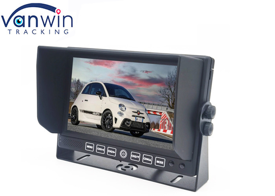 U Monitor van de de Autovrachtwagen van het Steun de Model 2 Kanaal 7inch met Steun van het Zonnescherm de Achterweergeven