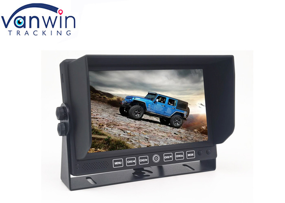 U Monitor van de de Autovrachtwagen van het Steun de Model 2 Kanaal 7inch met Steun van het Zonnescherm de Achterweergeven