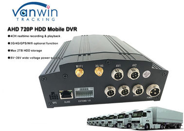 De Hybride MDVR 3G 4G GPS WIFI vrije software CMS van HDD 4ch met LCD het scherm voor schoolbus/taxi/vrachtwagen