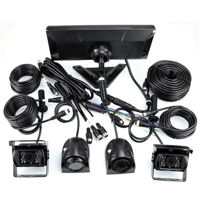 AI Car DVR System BSD Alarm 360° 4CH 10,36 inch Monitor met Recorder voor Truck