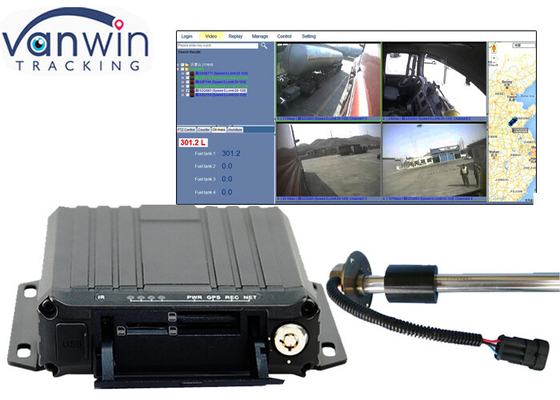 1080p SD Card 4 Channel Sim Card GPS voertuig CCTV camera