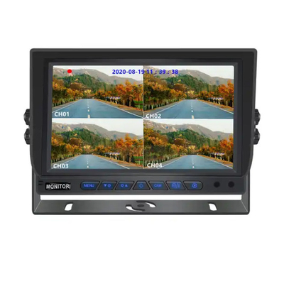 7 inch 1024*600 AHD Monitor Quad Display Auto Truck beveiligingscamera systeem met opname functie