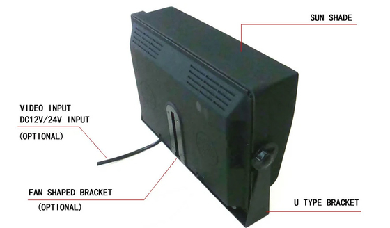 10“ TFT-monitor van het de autodashboard van Auto de Achterview monitor voor Vrachtwagen
