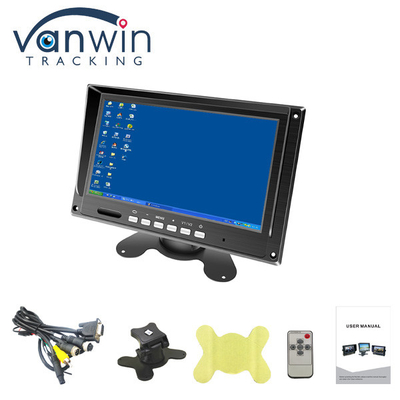 7 inch TFT Monitor Screen LCD Color Car Monitor Met VGA, AV Input Voor MDVR
