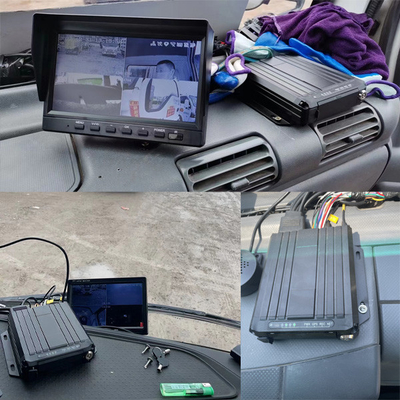Draagbare Mini 4CH SD-kaart Autocamera Recorder met GPS Truck Tracking