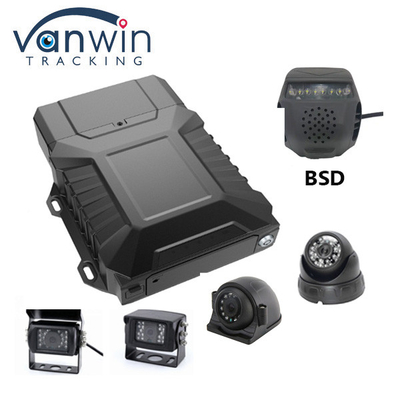 4CH 1080P mobiele DVR SD-kaart harde schijf ADAS DSM BSD gezichtsherkenning vermoeidheid detecteren MDVR voor vrachtwagenbus
