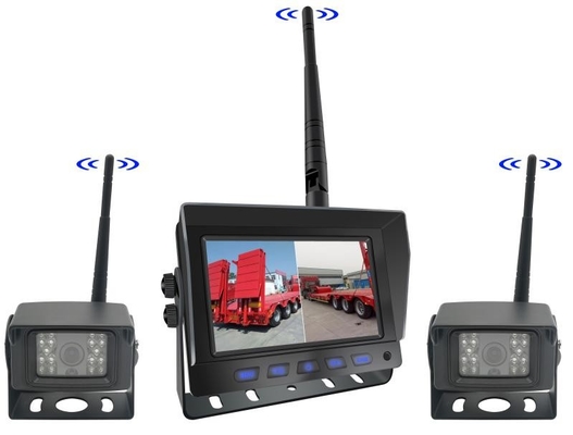 AHD Digital Wireless Car Reversing Backup Camera Kit Vorklift Truck Van Wireless TFT Car Monitor Systeem