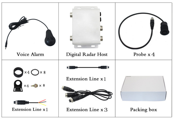 Waterdicht Smart Reverse Backup System Blind Spot Sensor voor Vorklift Truck School Bus Parking