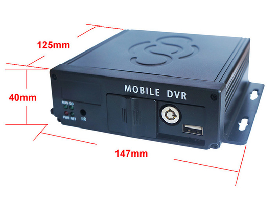 Gratis software FHD 4CH SD-kaart Mobiele DVR met oplaadbare batterij en supercapacitor