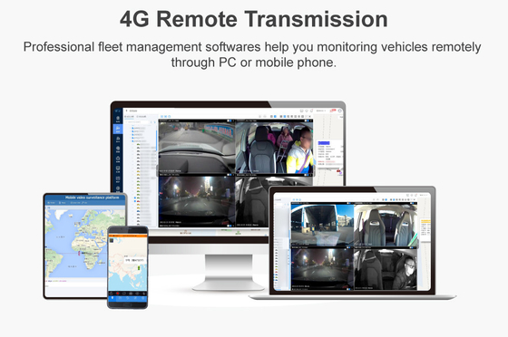 2CH Free Platform Dash Cam DVR Mobil 4G GPS MDVR met 180 graden verticale hoek