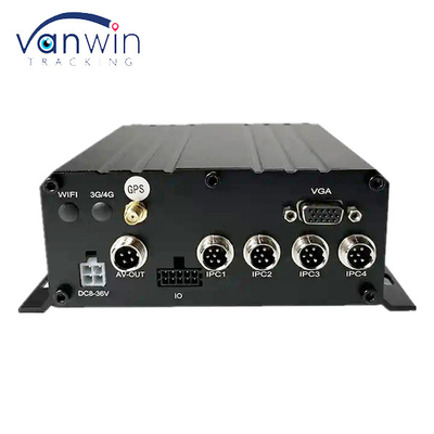 4CH MNVR met HDD SSD Ondersteuning 4G GPS WiFi voor Truck Bus Remote Vehicle Network Monitoring