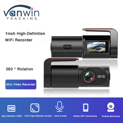 ADAS HD Nachtzicht Parkeerbewaking Mobiele internet WIFI Verborgen 360 ° 1 inch rijrecorder