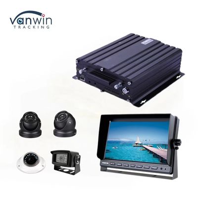 H.265 4CH HD Vehicle Mobile DVR 1080P AI Car Recorder met alarminput Pulssnelheidsinput