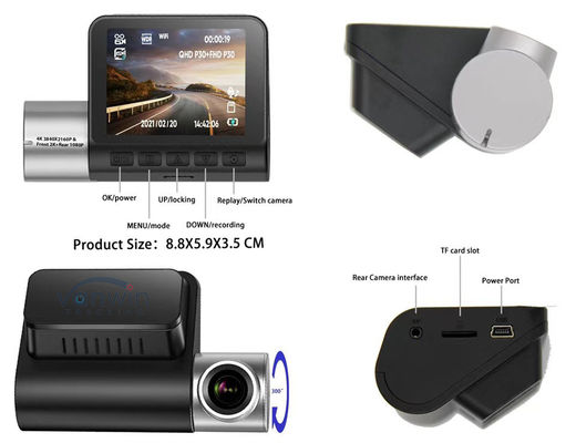 4K High Definition Image Driving Recorder 1080P Ondersteuning WiFi GPS Taxi Recorder Camera