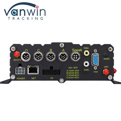 8-kanaal Full HD 1080P AI MDVR-systeem ADAS DMS met 8 AHD-camera's voor bussen / vrachtwagens