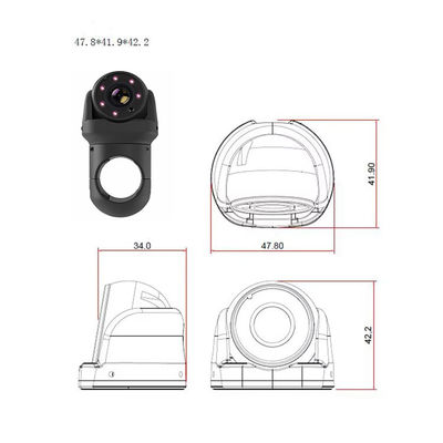 AHD auto achteruitkamera Ultra Wide Angle Night Vision Truck Side View Blind Spot Waterdicht