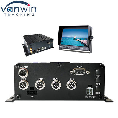 HD 1080P H.264 4 Channel Mobile DVR GPS WIFI Voertuig Bus Auto Recorder