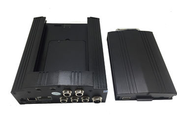 Compact 4 Kanaal Mobiele DVR H.264 HDD met Paniekknoop Ingebouwd GPS