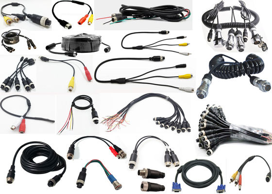 20m Aviation Grade GX12 4pin Man naar Vrouw Achteruitrijcamera Achteruitrijcamera's Verlengkabel voor DC 12V/24V verbinding