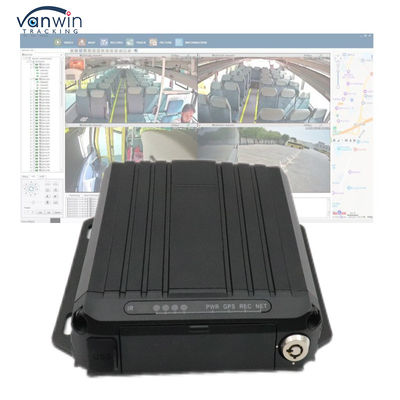 4G Online Video Tracking GPS Mobiele DVR 1080p SD Card 4 Channel Sim Card GPS Voertuig CCTV Camera