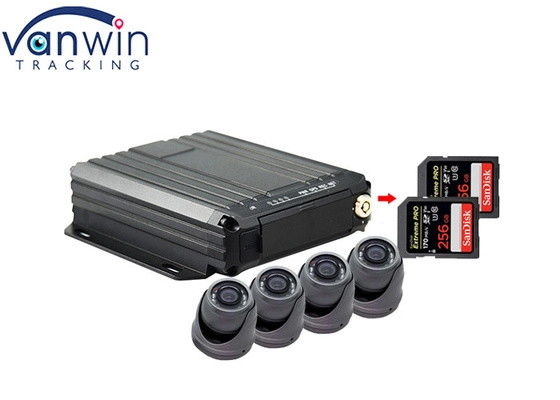 4G Online Video Tracking GPS Mobiele DVR 1080p SD Card 4 Channel Sim Card GPS Voertuig CCTV Camera