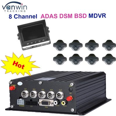 1080P H265 DUAL SD Card 8 Channel Mobile DVR met HDD Max 2TB voor Taxi Trucks Vans