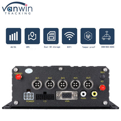 4G GPS WIFI Dual SD Card 4 Channel MDVR 1080P HDD AI DVR voor buswagens Floklift