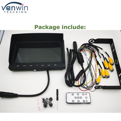 7 inch Realtime GPS 4G AHD 4CH Monitor TFT Car Monitor Display voor Auto Bus Truck