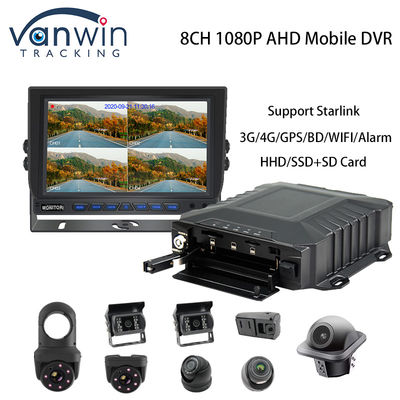 4G Starlink 1080P AHD 8 Channel Cars CCTV MDVR GPS 4G WIFI Camera System Mobiele DVR