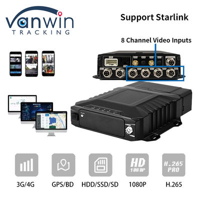 4G Starlink 1080P AHD 8 Channel Cars CCTV MDVR GPS 4G WIFI Camera System Mobiele DVR