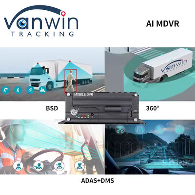 4 Ch AI Truck Bus Mobile DVR Met AI DSM ADAS BSD Ondersteuning 4G 5G WIFI GPS