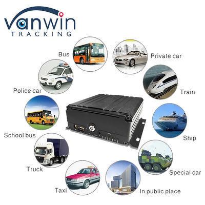 4G 6 Channel H. 265 HDD Car Mobile DVR voor beveiligingscamera voertuig